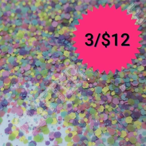 "Pastel Paradise" Nail Glitter - Picture 1 of 7